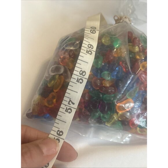 Matted Colored Sea Plastic Glass for Crafts Stones Aquarium Rocks Vase Deco. New - Picture 5 of 6